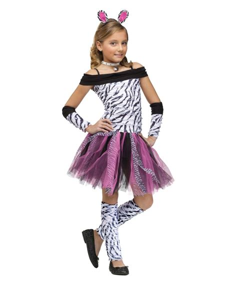 Zebra Kids Halloween Costume Girls Zebra Costumes