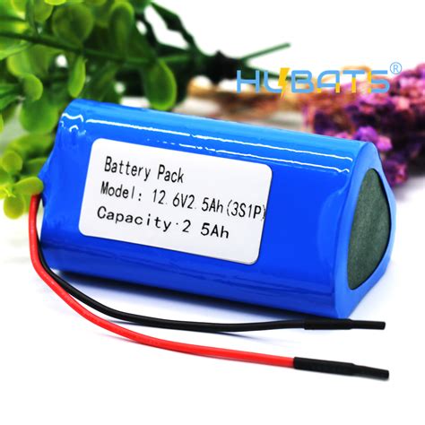 12v battery 3s1p 12 6v 11 1v 2500mah 18650 lithium ion triangle shape battery pack with bms