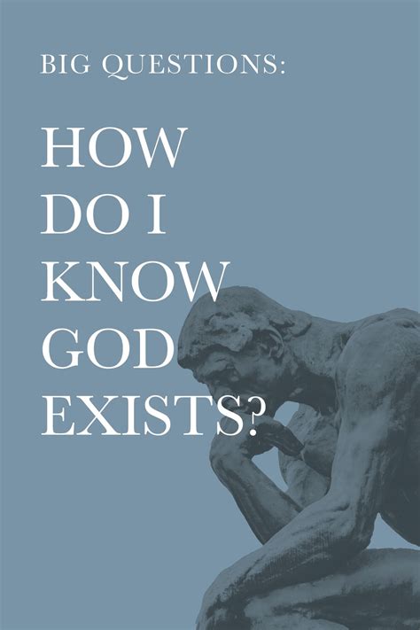 Big Questions How Do I Know God Exists Bandh Publishing