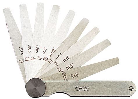 Starrett Metric 13 Feeler Blades Tapered Feeler Gauge Set 5uac6