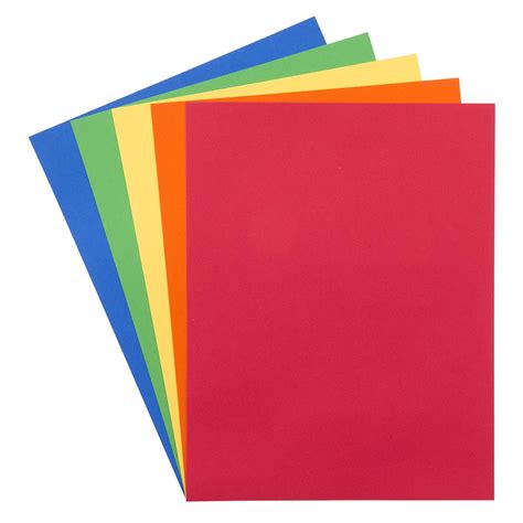Darice Smooth Rainbow Premium Cardstock 85 X 11 50 Sheets