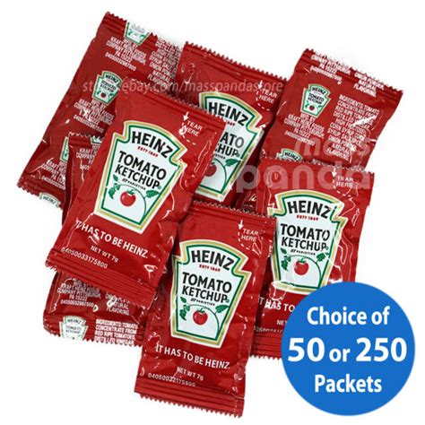 Heinz Ketchup Single Serve Packets 9g Packets Pack Of 200 Ebay