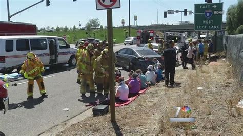 13 Injured In Multi Car Crash Off I 8 In El Cajon Nbc 7 San Diego