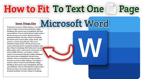 How To Fit Text To On Page In Ms Wordword Shrink To One Page