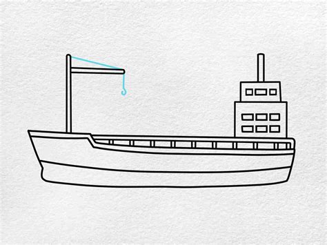 How To Draw A Cargo Ship Helloartsy