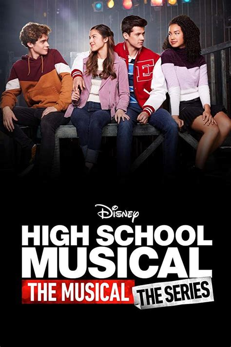 The Poster For High School Musical Which Features Four Young People