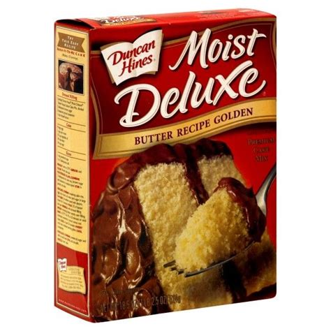 1 pkg duncan hines® moist deluxe® golden yellow cake mix 4 large eggs 1 cup mashed ripe bananas 3/4 this most delicious recipe is straight off the back of the duncan hines cake mix box, but any good cake mix will do. De 25+ bedste idéer til Duncan hines på Pinterest