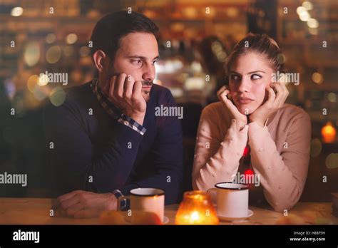 Sad Couple Having A Conflict And Relationship Problems Stock Photo Alamy