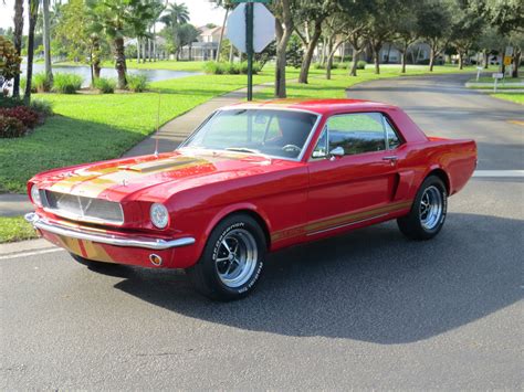 1966 Ford Mustang Coupe Gt350 H Hert Edition Tribute Red With Gold Stripes