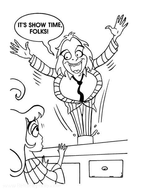 Printable Beetlejuice The Movie Coloring Pages Coloring Pages
