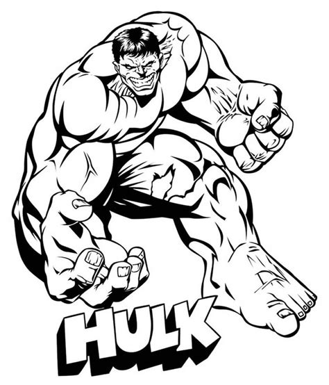 Hulk Outline Svg For Cricut