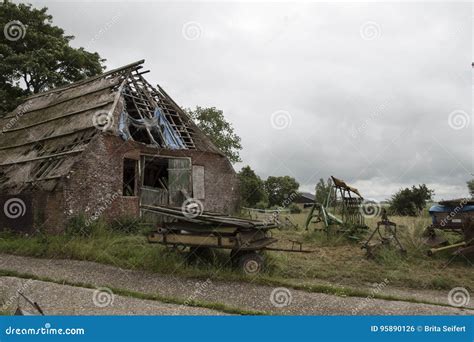 Abandoned Ruin Of A Dutch Farmhouse Stock Photo Image Of Landmark