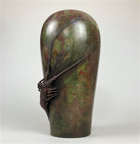 An Antique Japanese Bronze Vase Kevin Page