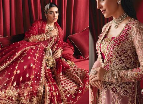 Ayeza Khan Dazzles In Stunning Lehenga Choli Shadi Dress