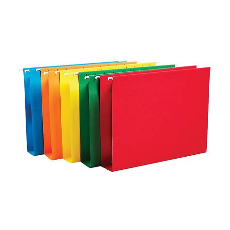 Staples Hanging File Folders 5 Tab 2 Expansion Letter Sz Asst Colors