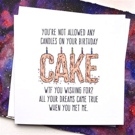 Here are some ideas for what to write in a birthday card for your husband or boyfriend. Pin by Carlie Lanehart on Ha...ha...ha... | Birthday cards for girlfriend, Birthday cards for ...