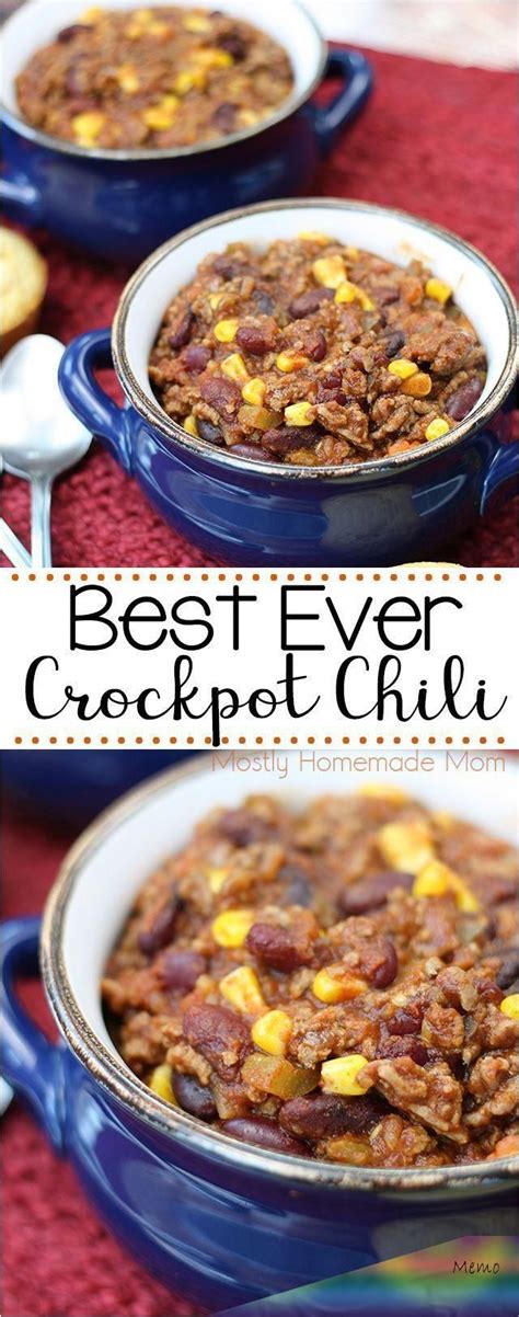 Black beans and kidney beans team up for this chili recipe, which also calls for canned corn spicy bean chili with orange and cinnamon from rhubarbarians. Apr 17, 2020 - Best EVER Crockpot Chili - Ground beef ...