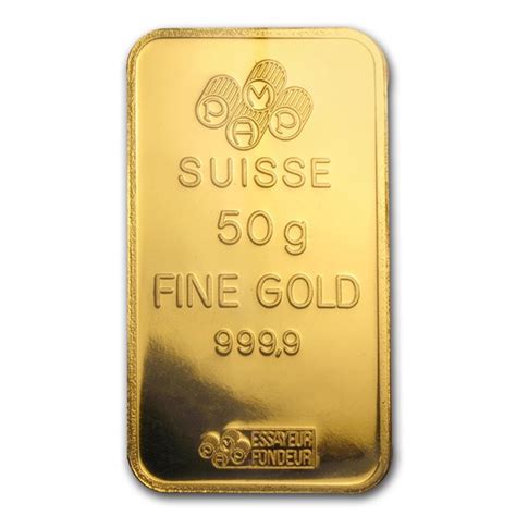 Buy 50 Gram Gold Bar Pamp Suisse Pressed In Assay Apmex
