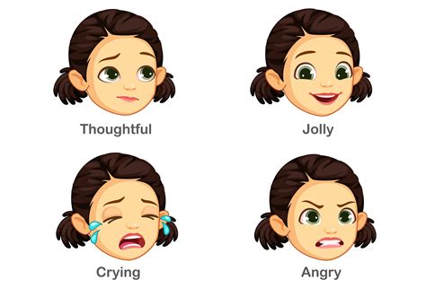 Different Facial Expressions For Kids