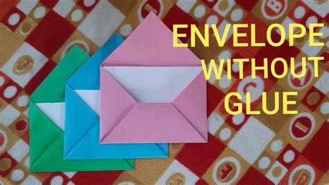 How To Make Envelope Without Glue Youtube