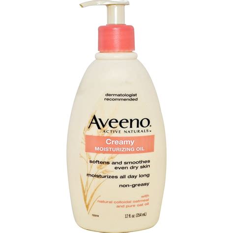 Aveeno Active Naturals Creamy Moisturizing Oil 12 Fl Oz 354 Ml Iherb
