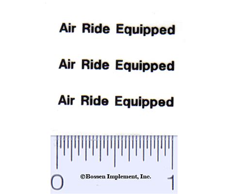 Decal Air Ride Equipped 3 Dx845 Midwest Decals And Farm Toys