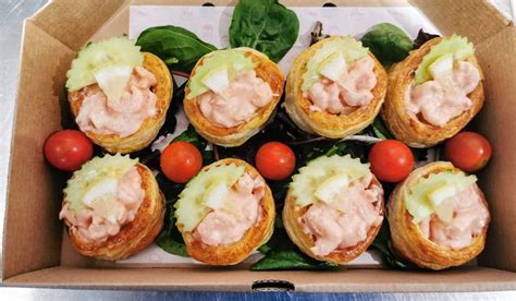 Box Of Vol Au Vents Smoked Salmon And Cream Cheese