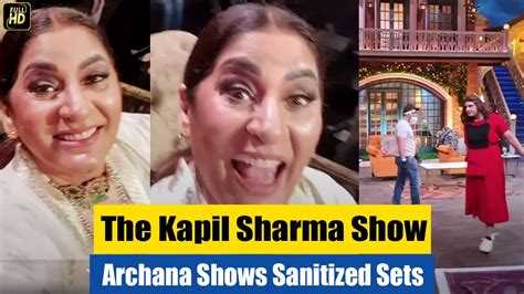 Excited Archana Puran Singh Live From Sanitized Sets Of The Kapil