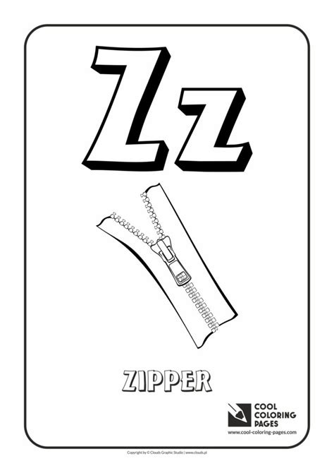 Cool Coloring Pages Letter Z Coloring Alphabet Cool Coloring Pages