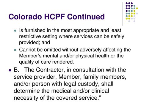 Colorado Hcpf Preeson K Linkind