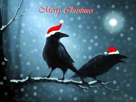 Perfect Christmas Card For A Ravens Fan Creepy Christmas Christmas