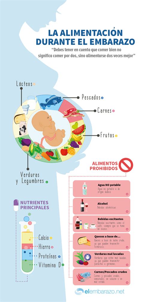 Puede que sea una de las primeras cosas que nos venga a la cabeza en lo que a prohibiciones durante el embarazo se refiere. Infografía: Consejos de alimentación en el embarazo | Blog ...