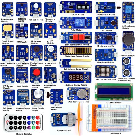 Adeept New 42 Modules Ultimate Sensor Starter Kit For Arduino Uno R3
