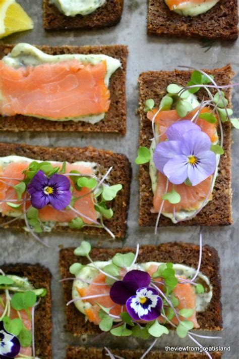 Nordic Open Faced Smoked Salmon Sandwiches The View From