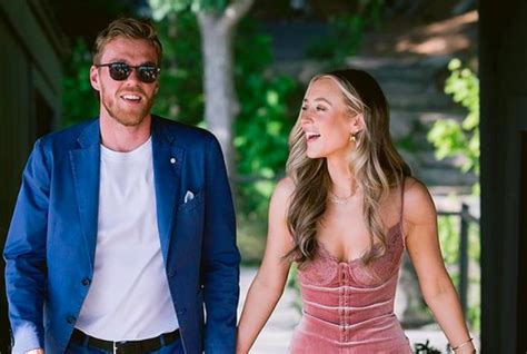 connor mcdavid s fiancée lauren kyle shares engagement photos