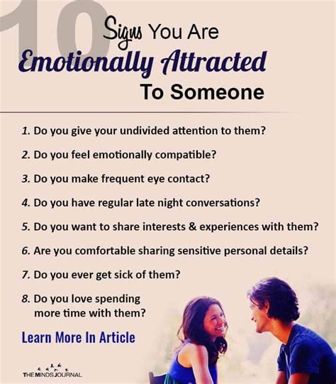Emotional Attraction 10 Signs You Are Emotionally Attracted To Someone