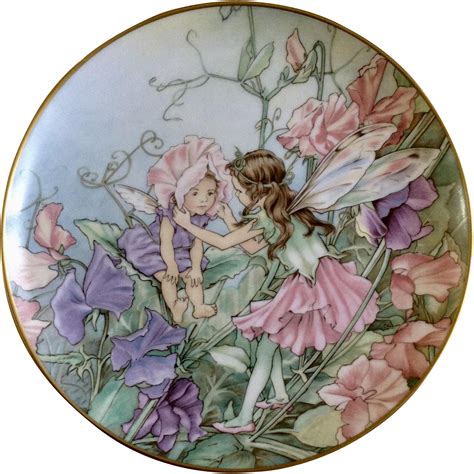 1980 The Sweet Pea Fairy Collectors Plate Flower Fairies By Heinrich H