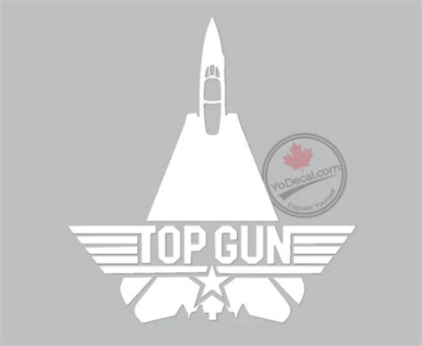 F 14 Tomcat Top Gun Vinyl Decal White Yo Sml 14131