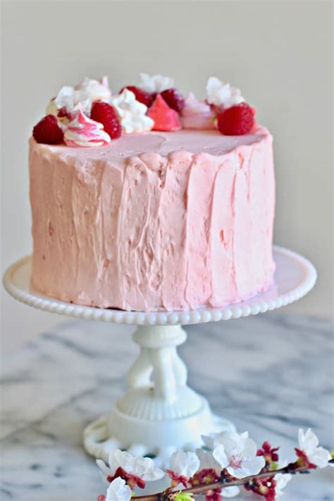 Fresh Raspberry Cream Cake The Seaside Baker