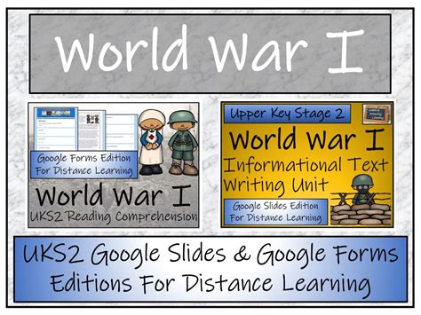Uks2 World War 1 Informational Writing And Reading Comprehension Bundle