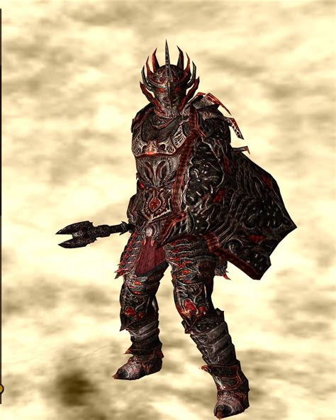 Game Art Archive The Elder Scrolls Iv Oblivion Daedric Armour