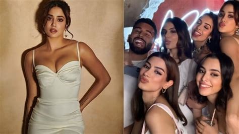 janhvi kapoor parties with khushi aaliyah kashyap looks stunning in white bollywood