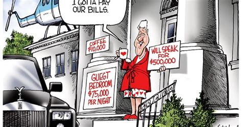 Cartoonist Gary Varvel Bill Clinton Is Just Paying Bills