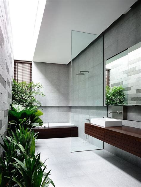 You might have half bathrooms off the kitchen or living room. 30 Tropical Bathroom Decor 5 | Minimalist bathroom design ...