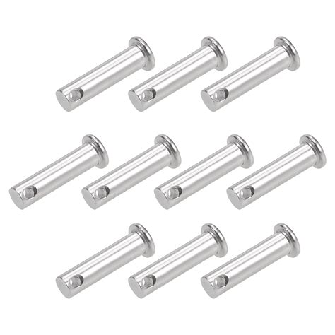 Single Hole Clevis Pins 8mm X 30mm Flat Head 304 Stainless Steel Link