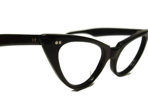 vintage winged americanoptical cateye eyeglasses eyewear frame etsy