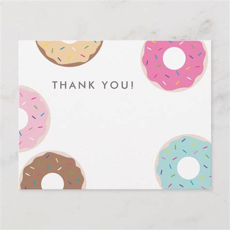 Free Printable Donut Thank You Card Free Printable
