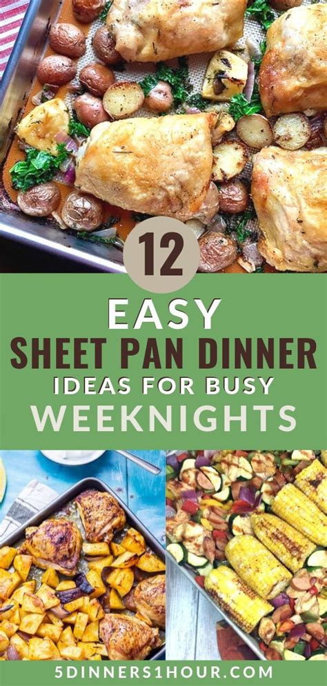 12 Easy Sheet Pan Dinner Ideas For Busy Weeknights Easy Healthy Recipes And Meals For Famili