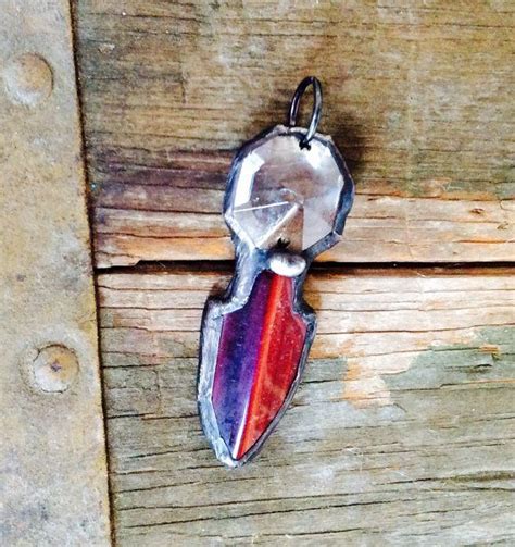 Arrowhead Pendant Vintage Crystal And Opal Amulet Rustic Luxe Etsy