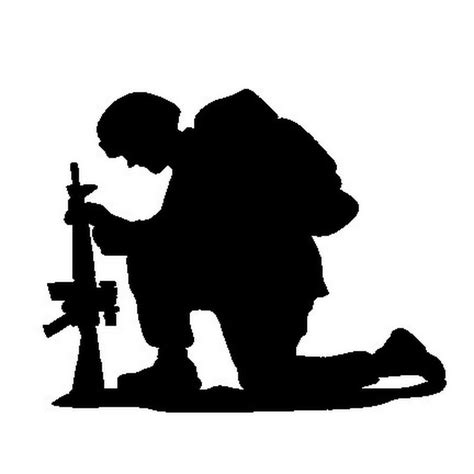 900x900 Soldier Praying Silhouette â€“ 101 Clip Art Soldier